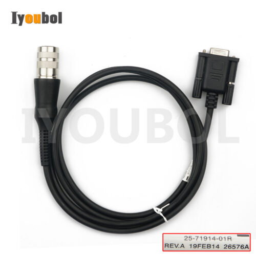 VC5090 RS232 Cable, 9 Pin Female (Active Sync) 25-71914-01R for Symbol VC5090