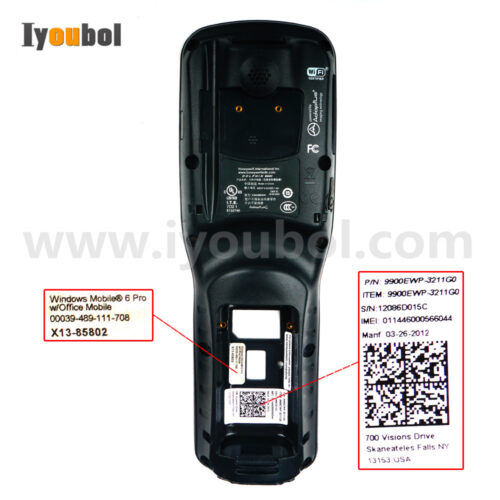 Back Cover (non-gun) Replacement for Dolphin 9900