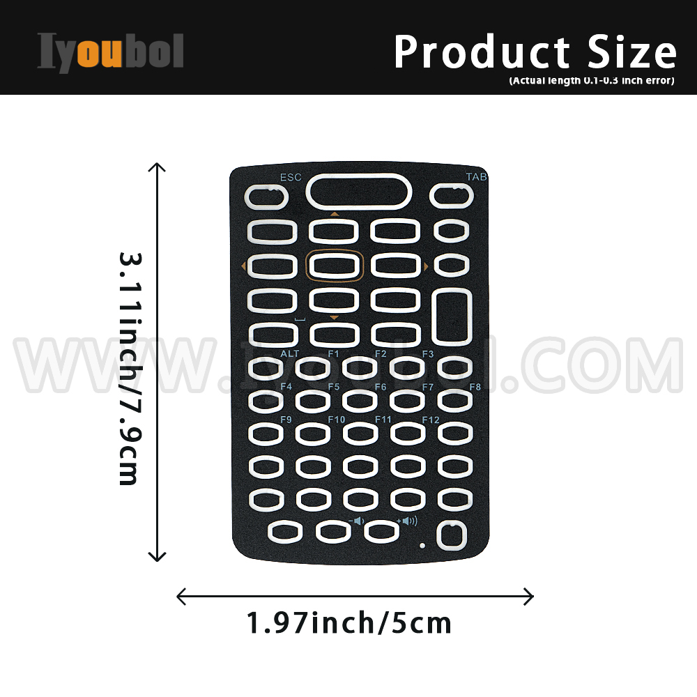 47-Key Keypad Overlay Replacement for ZEBRA MC330K-G MC330M-G MC330K-R MC330M-R MC330K-S MC330M-S - Image 5