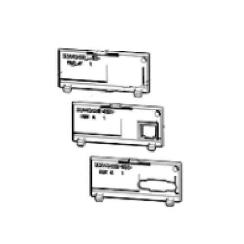 Rear Option Port Cover, Serial, Ethernet, Standard (includes 1 of ea.) P1080383-020