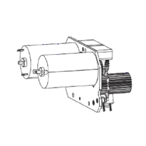 Ribbon Drive System ZE500 RH Series. This item is only for RH printers with ribbon drive motor 44197-102 currently installed. All parts included in this must be installed at the same time as a complete set. P1046696-135