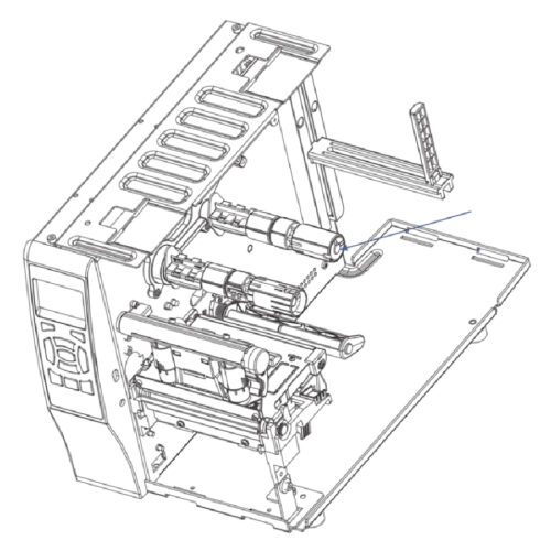 Ribbon Supply Spindle ZT200 Series P1037974-050