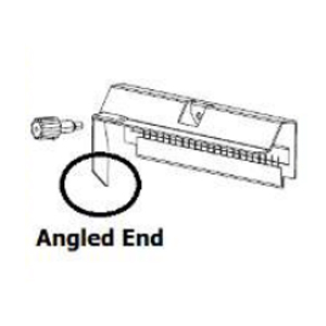 Replacement Static Brush & Cutter Guard with the Angled End Sensor Flag (old design) ZT410. Order this replacement item if the printer currently has an Angled End cutter guard installed. 79864M