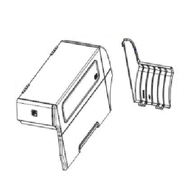 Media Cover (includes window) ZT411 P1058930-004