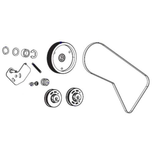 Main Drive System ZT600 Series (includes pulleys and belt for all dpi) P1083320-054