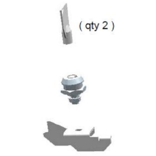 Kit Lock Replacement ZXP3 (only if optional lock is installed) P1031925-036