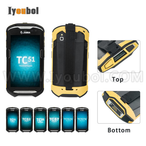 The Exoskeleton Rugged Boot with Hand Strap for Zebra TC51  TC52 TC56 TC57 TC52x TC57x (SG-TC5X-EXO1-01 )  ( SG-TC5X-EXONHS-01)（yellow）